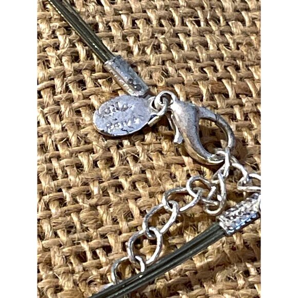 Handcrafted Lila Rowe Gold Textured Pendant Necklace With Adjustable Chain - Picture 4 of 8